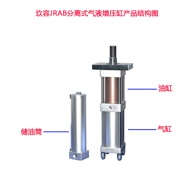 jrab分离式气液增压缸结构图